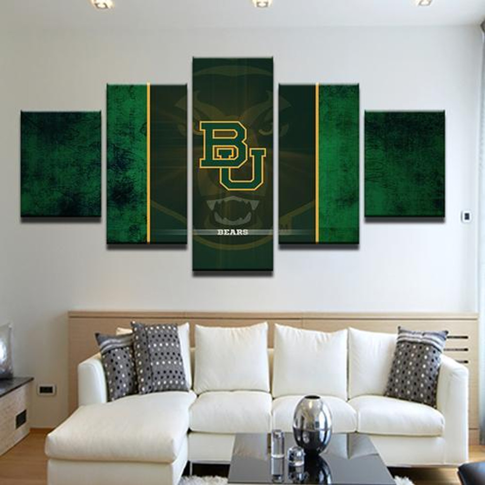 Baylor University Bears 87- Sport 5 Panel Canvas Art Wall Decor.jpg
