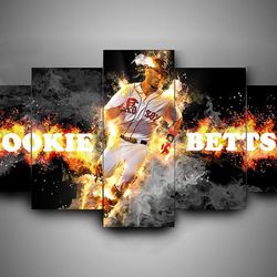 boston red sox 5 sport 5 panel canvas art wall decor