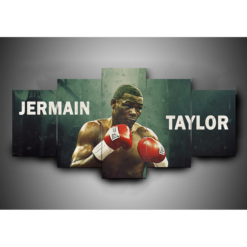 Boxing - Jermain Taylor - Sport 5 Panel Canvas Art Wall Decor.jpg