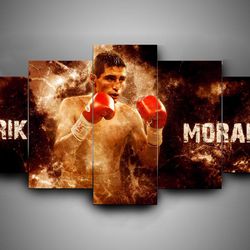 boxing rik morales sport 5 panel canvas art wall decor