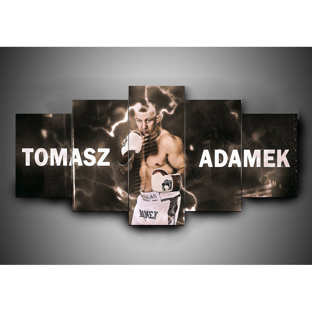 Boxing - Tomasz Adamek - Sport 5 Panel Canvas Art Wall Decor.jpg