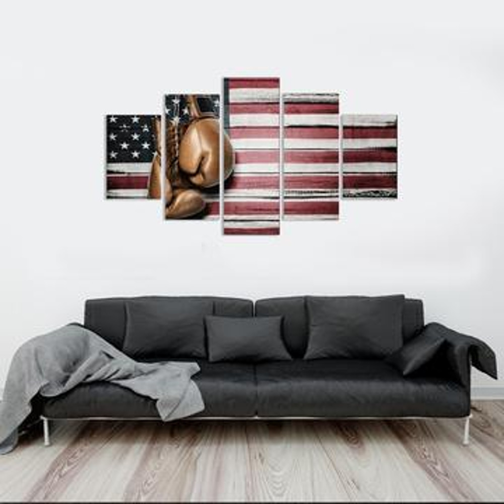 Boxing American Pride - Sport 5 Panel Canvas Art Wall Decor.jpg