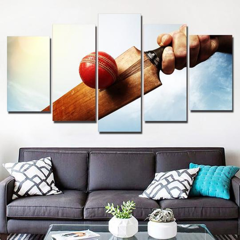 Cricket - Sport 5 Panel Canvas Art Wall Decor.jpg