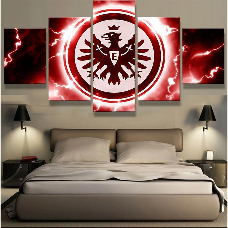 Eintracht Frankfurt Football Ag Fans - Sport 5 Panel Canvas Art Wall Decor.jpg