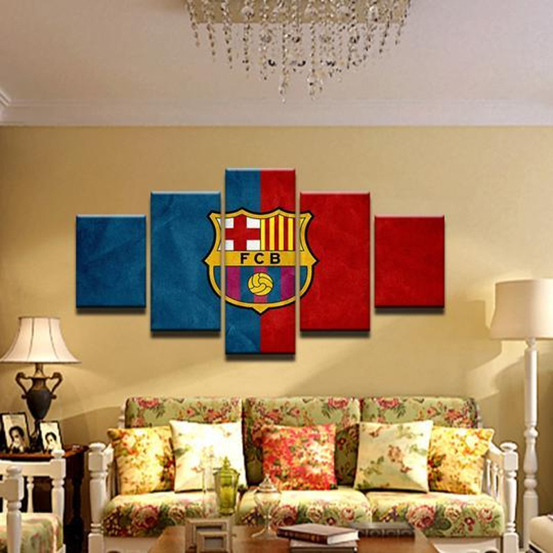 Fc Barcelona 9 - Sport 5 Panel Canvas Art Wall Decor.jpg
