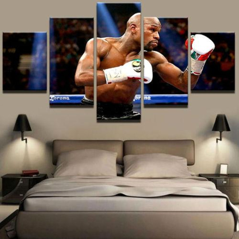 Floyd Mayweather Boxing Champion - Sport 5 Panel Canvas Art Wall Decor.jpg