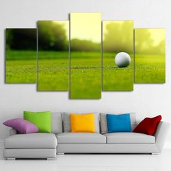 golf course ball poster sport 5 panel canvas art wall decor