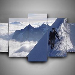hiking 2 sport 5 panel canvas art wall decor