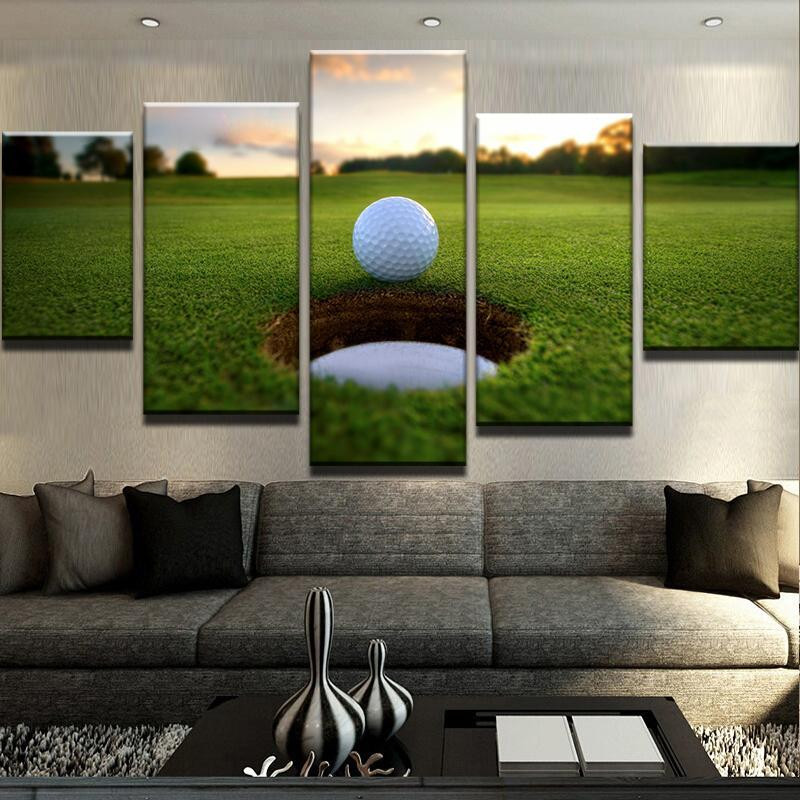 Hole In One - Sport 5 Panel Canvas Art Wall Decor.jpg
