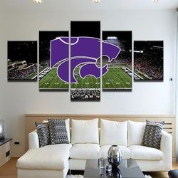 kansas state wildcats sport 5 panel canvas art wall decor