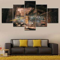 kobe bryant basketball player sport 5 panel canvas art wall decor