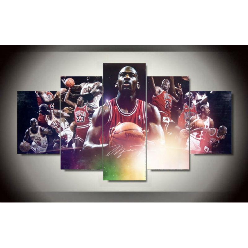 Legend Jordon - Sport 5 Panel Canvas Art Wall Decor.jpg