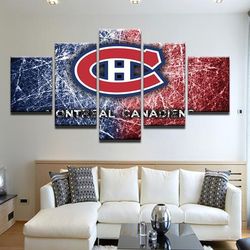montreal canadiens 25 sport 5 panel canvas art wall decor
