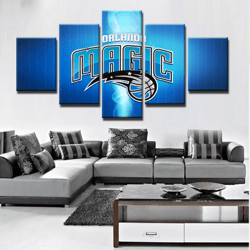 orlando magic sports boys sport 5 panel canvas art wall decor