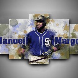 san diego padres 2 sport 5 panel canvas art wall decor