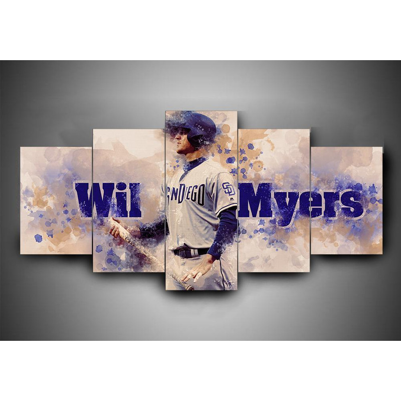 San Diego Padres 3 - Sport 5 Panel Canvas Art Wall Decor.jpg
