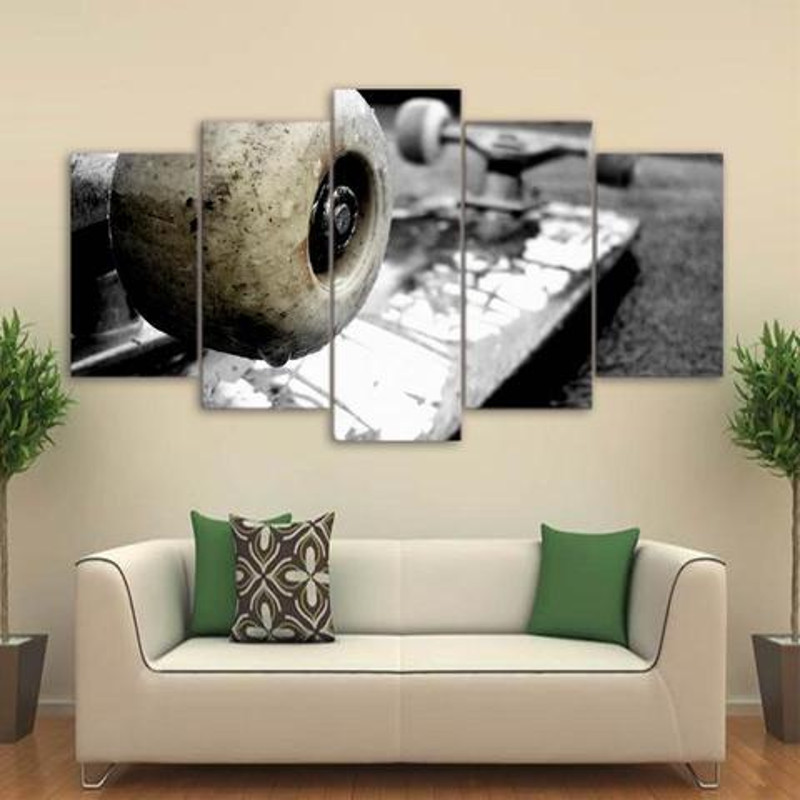 Skateboard 1 - Sport 5 Panel Canvas Art Wall Decor.jpg