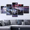 Sports Car Nightview - Automative 5 Panel Canvas Art Wall Decor.jpg