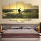 Surfer Surfing - Sport 5 Panel Canvas Art Wall Decor.jpg
