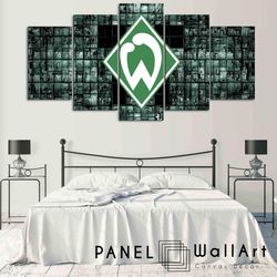 sv werder bremen sport 5 panel canvas art wall decor