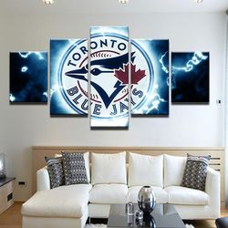 toronto blue jays 4 sport 5 panel canvas art wall decor