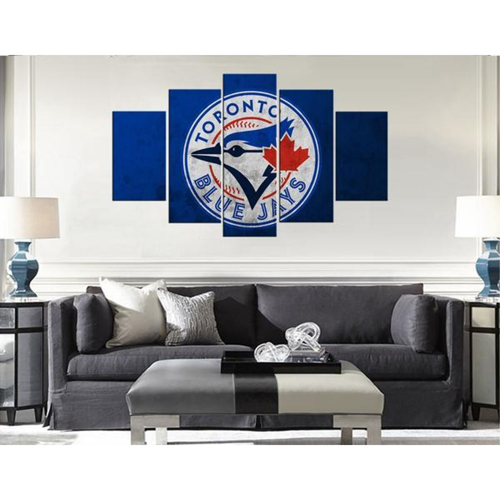 Toronto Blue Jays Baseball Sport Team American Mlb - Sport 5 Panel Canvas Art Wall Decor.jpg