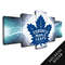 Toronto Maple Leafs Nhl Team Thunderbolt - Sport 5 Panel Canvas Art Wall Decor.jpg