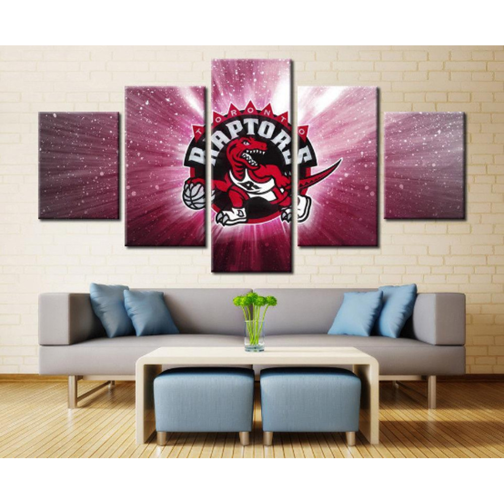Toronto Raptors Basketball - Sport 5 Panel Canvas Art Wall Decor.png