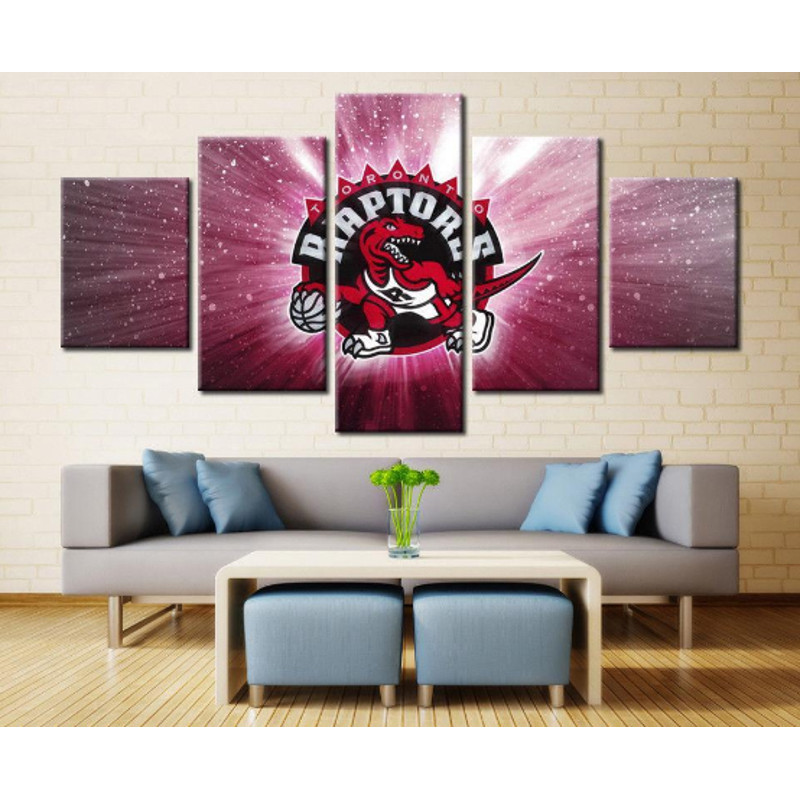 Toronto Raptors Basketball - Sport 5 Panel Canvas Art Wall Decor.png