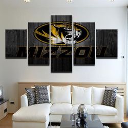 university of missouri mizzou sport 5 panel canvas art wall decor