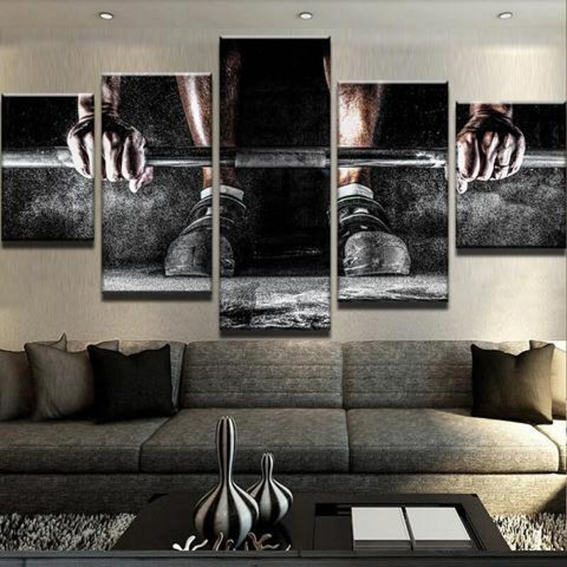 Workout - Sport 5 Panel Canvas Art Wall Decor.jpg