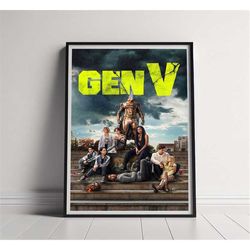 Gen V Movie Poster, High Quality Canvas Poster
