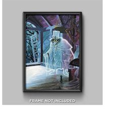 Hatbox Ghost Haunted Mansion LP Record Poster Attic Scene Hat Box Ghost Host Disneyland Disney World Wall Art Decor Prin