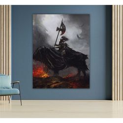 Dealer of Death Canvas Wall Art, Grim Reaper