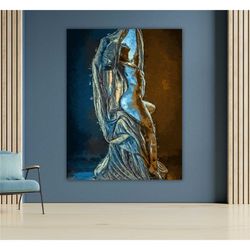 Body Art Canvas Print, Abstract Painting, Contemporary Wall