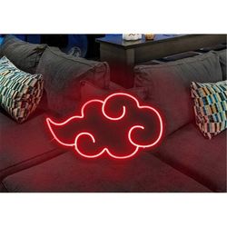 Anime Red Cloud Neon Sign, Led Light Neon