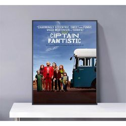 Captain Fantastic Poster, PVC package waterproof Canvas Wall