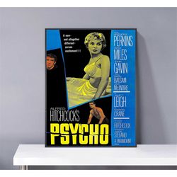 Psycho Poster PVC package waterproof Canvas Wall Art