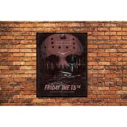 Friday the 13th Jason Voorhees hockey mask Artwork