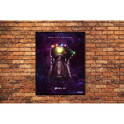 Avengers Infinity War Artwork Movie Home Decor Thanos