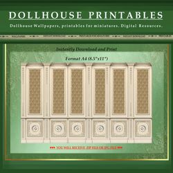 Wallpapers- Set 7-v4 | Digital Downloads for Dollhouses and Unique Miniature Projects - Printables in Scale 1:12