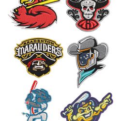embroidery baseball team logo