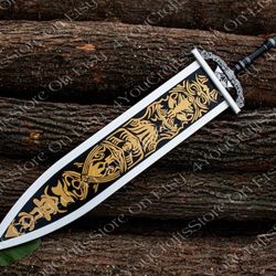 bloodborne ludwig's holy blade the witcher sword ,bloodborne cosplay sword custom engraved sword