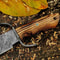 Hand Forged Damascus Steel Hunting Bowie Knife Outdoors Knife Camping Knife Bushcraft Knife Christmas Gift 2
