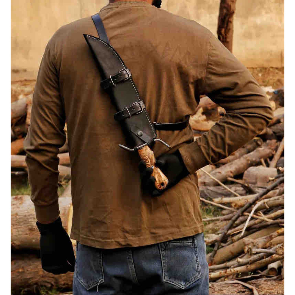 Hand Forged Damascus Steel Hunting Bowie Knife Outdoors Knife Camping Knife Bushcraft Knife Christmas Gift 3