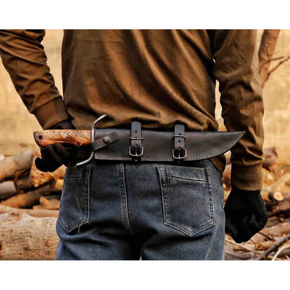 Hand Forged Damascus Steel Hunting Bowie Knife Outdoors Knife Camping Knife Bushcraft Knife Christmas Gift 4