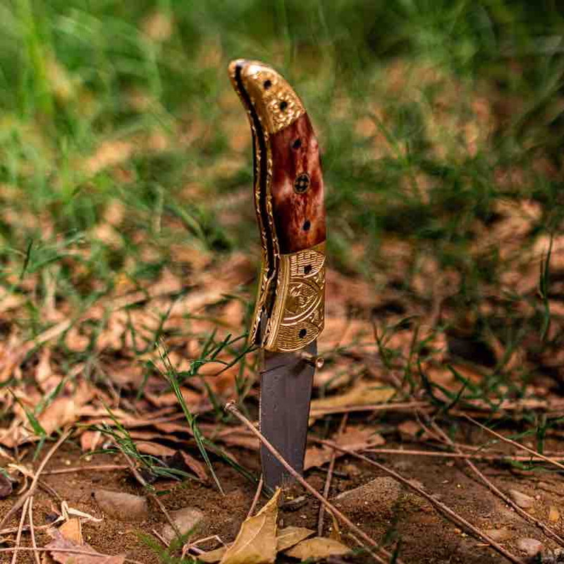 Fodling Pocket Knife Carbon Steel Pocket Knife Christmas Gift Best Outdoors Knife For Him Groomsmen Gift 1