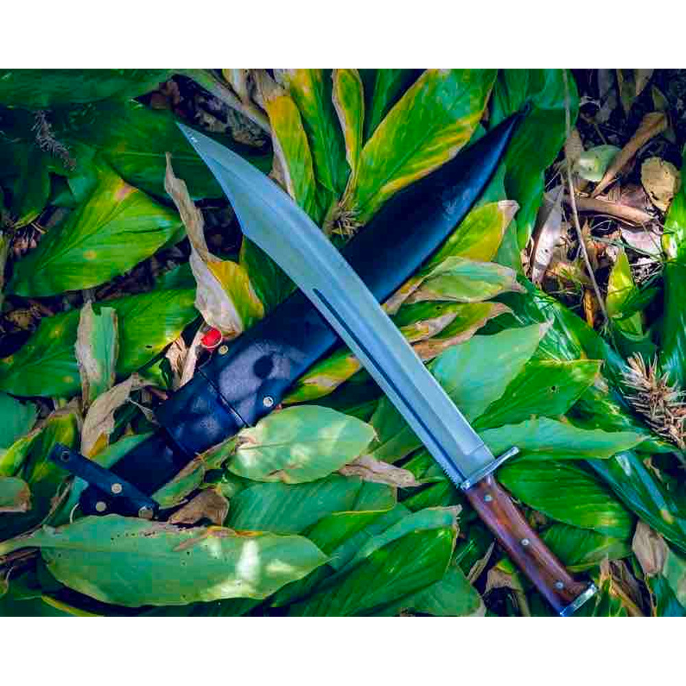 Hunting Knife  Forged Hunting Bowie Knife  Bushcraft Knife  Full Tang Knife Christmas Gift  Best For Groomsmen Gift 0