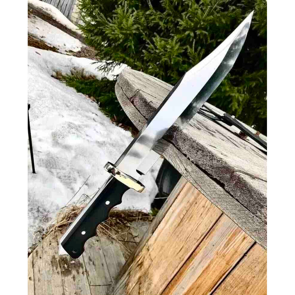 Handmade D2 Steel Hunting Bowie Knife  Outdoors Knife For Hunting Camping  Christmas Gift For Him  Anniversary Gift 0