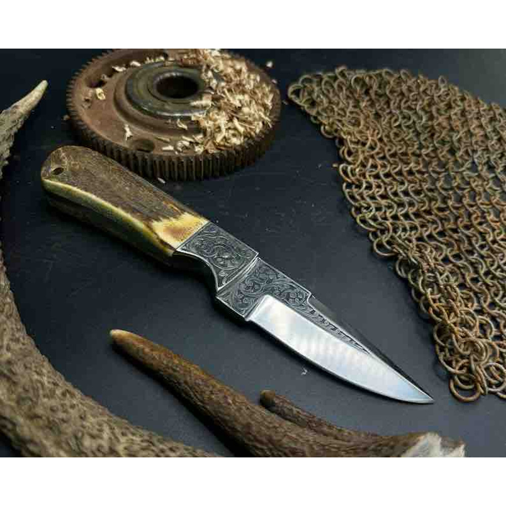 Hunting Knife Handmade D2 Steel Camping Knife Best Gift For Him Christmas Gift For Boyfriend 1